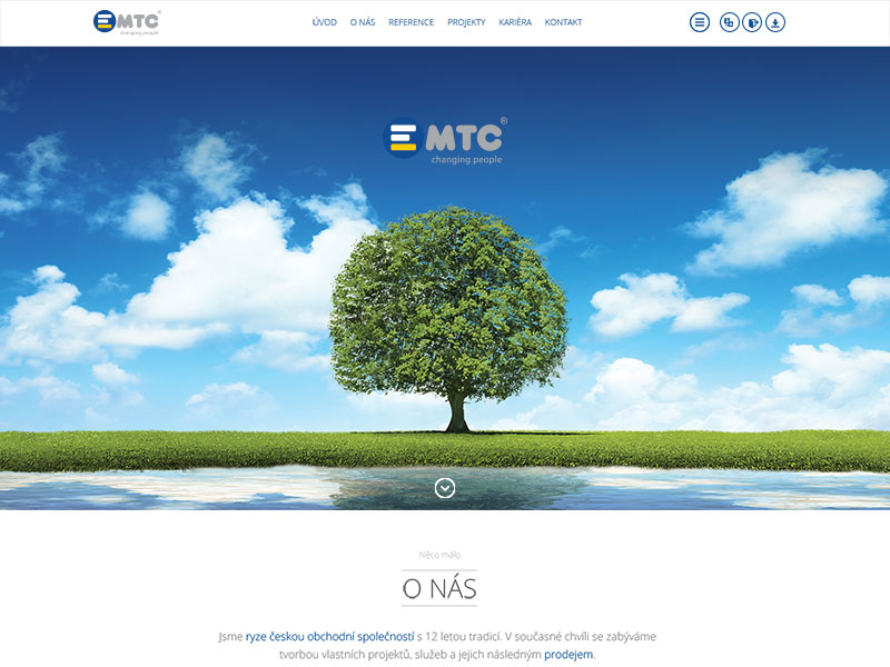 New web for EMTC - Czech screeenshot
