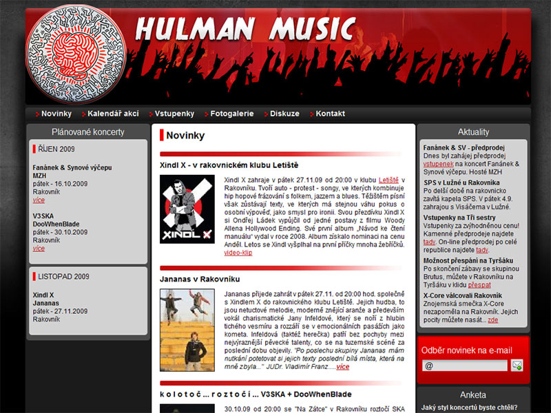 Hulman.cz screenshot